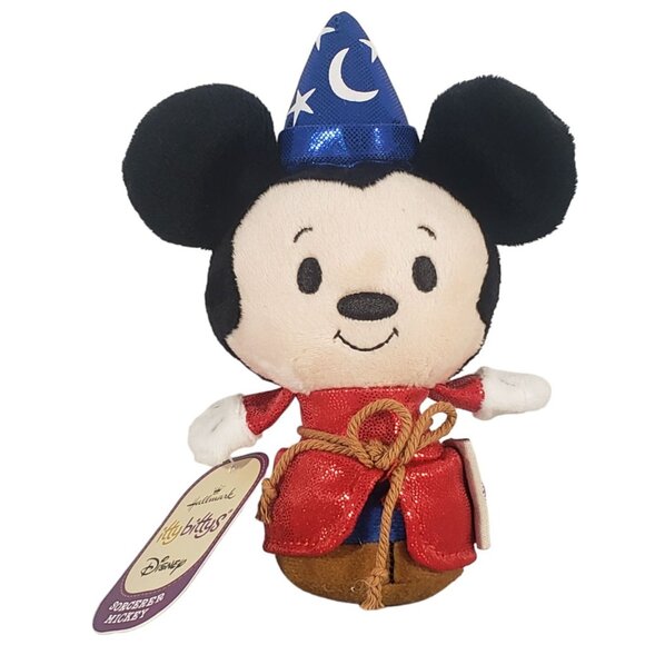 Disney Hallmark Itty Bittys Sorcerer Mickey Plush Beanbag Toy Collectible - Picture 1 of 4